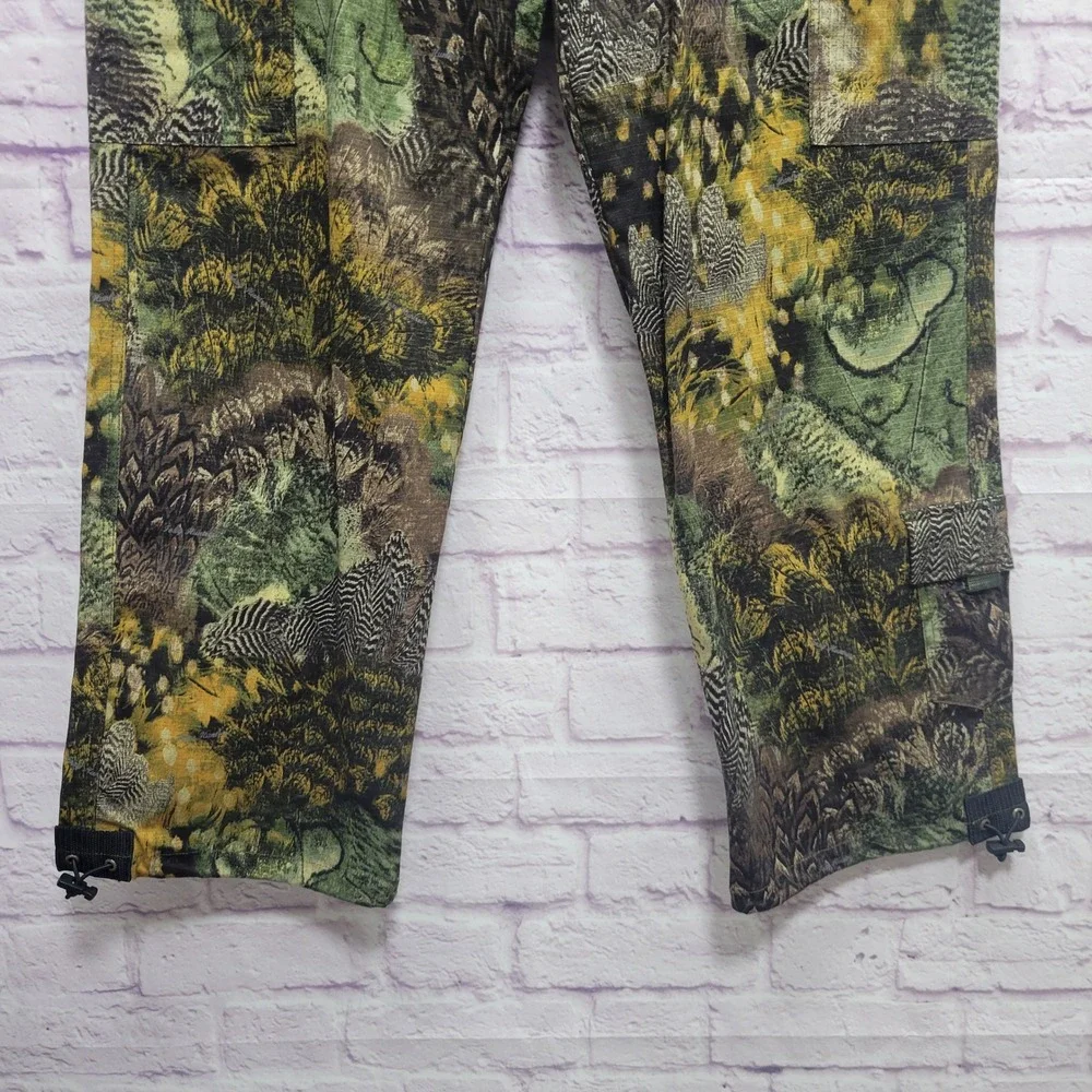 VTG Foxy Huntress Camo Cargo‎ Pants Womens 14 Rugged Outdoor Camping Activewear